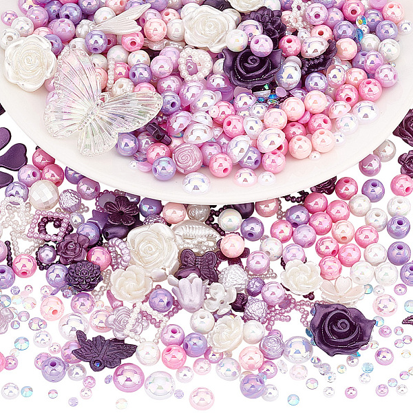 PandaHall DIY Jewelry Making Kit, Including Resin Cabochons and Beads, Acrylic Beads, Flower & Butterfly & Ring & Round, Purple...
PandaHall DIY Jewelry Making Kit, Including Resin Cabochons and Beads, Acrylic Beads, Flower & Butterfly & Ring & Round, Purple...