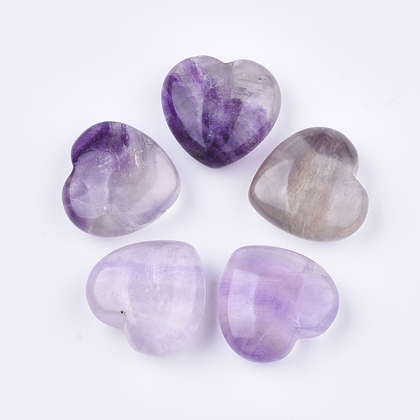 PandaHall Natural Amethyst Heart Love Stone, Pocket Palm Stone for Reiki Balancing, 29x30x14~15mm Amethyst Heart
PandaHall Natural Amethyst Heart Love Stone, Pocket Palm Stone for Reiki Balancing, 29x30x14~15mm Amethyst Heart