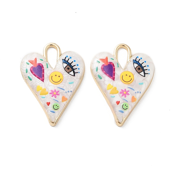 PandaHall Rack Plating Alloy Enamel Pendants, with Resin, Heart with Evil Eye Charm, Cadmium Free & Nickel Free & Lead Free, Golden...
PandaHall Rack Plating Alloy Enamel Pendants, with Resin, Heart with Evil Eye Charm, Cadmium Free & Nickel Free & Lead Free, Golden...
