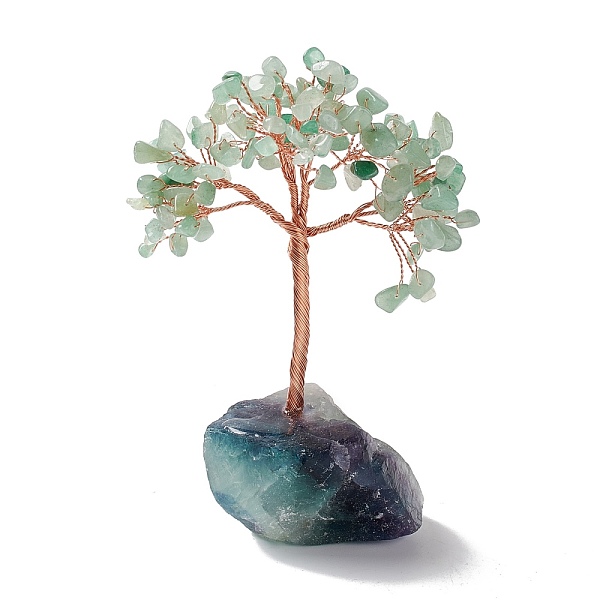 PandaHall Natural Green Aventurine Tree Display Decoration, Reiki Spiritual Energy Tree, Raw Fluorite Base Feng Shui Ornament for Wealth...
PandaHall Natural Green Aventurine Tree Display Decoration, Reiki Spiritual Energy Tree, Raw Fluorite Base Feng Shui Ornament for Wealth...