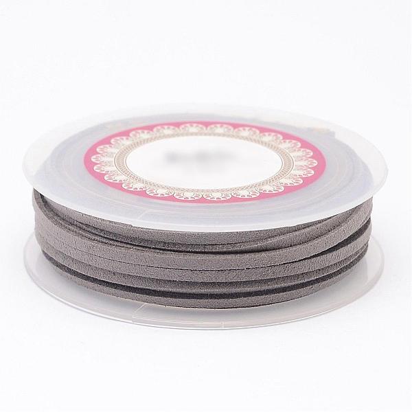PandaHall Faux Suede Cord, Faux Suede Lace, Gray, 3x1.5mm, about 5.46 yards(5m)/roll Faux Suede Gray
PandaHall Faux Suede Cord, Faux Suede Lace, Gray, 3x1.5mm, about 5.46 yards(5m)/roll Faux Suede Gray