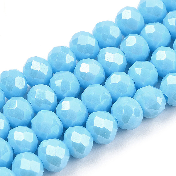 PandaHall Electroplate Glass Beads Strands, Pearl Luster Plated, Faceted, Rondelle, Deep Sky Blue, 3x2mm, Hole: 0.8mm, about...
PandaHall Electroplate Glass Beads Strands, Pearl Luster Plated, Faceted, Rondelle, Deep Sky Blue, 3x2mm, Hole: 0.8mm, about...