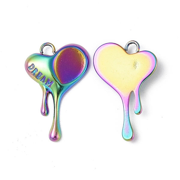 PandaHall Ion Plating(IP) 304 Stainless Steel Pendant Cabochon Settings, Melting Heart Charm, Rainbow Color, Teardrop Tray: 8x6mm...
PandaHall Ion Plating(IP) 304 Stainless Steel Pendant Cabochon Settings, Melting Heart Charm, Rainbow Color, Teardrop Tray: 8x6mm...