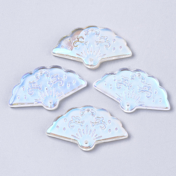 PandaHall Transparent Spray Painted Glass Pendants, AB Color Plated, Fan, Clear AB, 20x34.5x3.5mm, Hole: 1.2mm Glass Fan White
PandaHall Transparent Spray Painted Glass Pendants, AB Color Plated, Fan, Clear AB, 20x34.5x3.5mm, Hole: 1.2mm Glass Fan White
