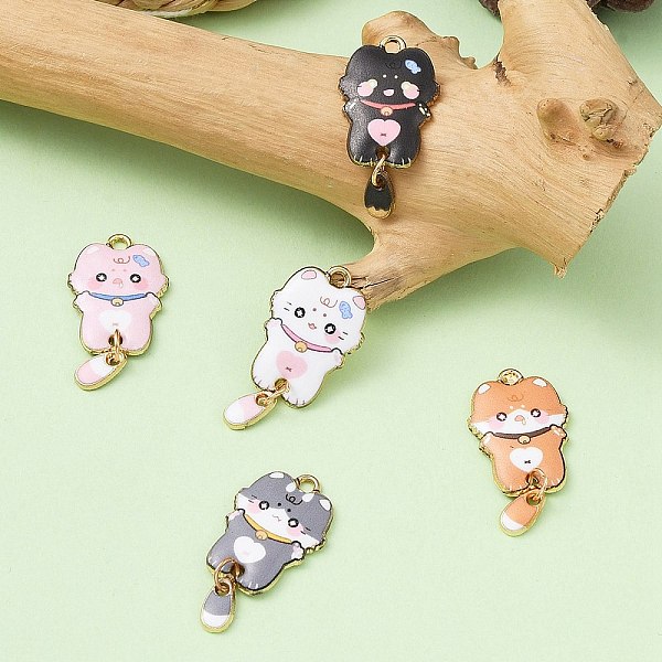 PandaHall 5Pcs 5 Colors Alloy Enamel Pendants, Cadmium Free & Nickel Free & Lead Free, Golden, Cat Charm, Mixed Color, 31x15.5x2mm, Hole..., Multicolor
PandaHall 5Pcs 5 Colors Alloy Enamel Pendants, Cadmium Free & Nickel Free & Lead Free, Golden, Cat Charm, Mixed Color, 31x15.5x2mm, Hole..., Multicolor