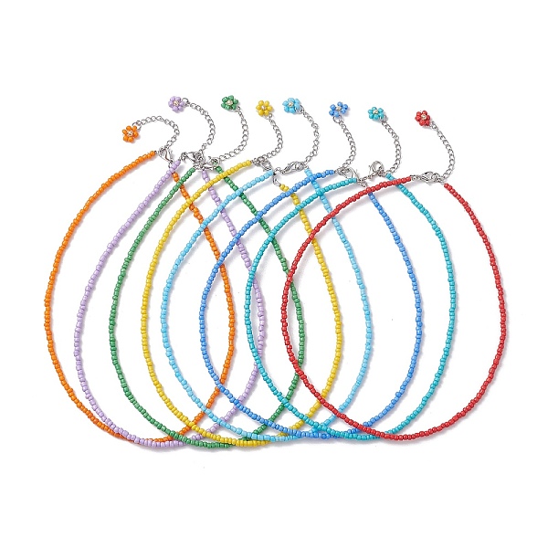 PandaHall 8Pcs 8 Color Glass Seed Beaded Necklaces Set, Stackable Necklaces, Mixed Color, 16.06 inch(40.8cm), 1Pc/color Seed Beads..., Multicolor
PandaHall 8Pcs 8 Color Glass Seed Beaded Necklaces Set, Stackable Necklaces, Mixed Color, 16.06 inch(40.8cm), 1Pc/color Seed Beads..., Multicolor
