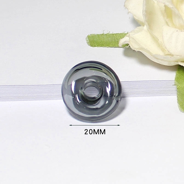 PandaHall Handmade Lampwork Pendants, Anti Leaking Perfume Bottle Pendant, Jade Donut Shape Charm, Gray, 20x20mm Lampwork Donut Gray
PandaHall Handmade Lampwork Pendants, Anti Leaking Perfume Bottle Pendant, Jade Donut Shape Charm, Gray, 20x20mm Lampwork Donut Gray