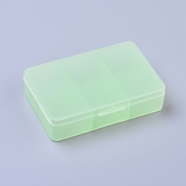 PandaHall Plastic Boxes, Bead Storage Containers, 6 Compartments, Rectangle, Light Green, 8.5x5.8x2.1cm, compartment: 2.5x2.5cm, 6...
PandaHall Plastic Boxes, Bead Storage Containers, 6 Compartments, Rectangle, Light Green, 8.5x5.8x2.1cm, compartment: 2.5x2.5cm, 6...