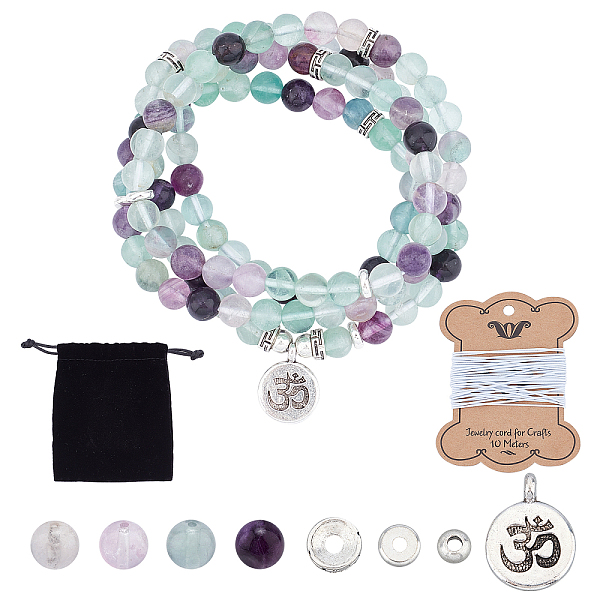 PandaHall SUNNYCLUE DIY Wrap Style Buddhist Jewelry Bracelet Making Kits, Including Natural Fluorite Beads, Elastic Cords, Tibetan Style...
PandaHall SUNNYCLUE DIY Wrap Style Buddhist Jewelry Bracelet Making Kits, Including Natural Fluorite Beads, Elastic Cords, Tibetan Style...