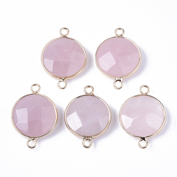 PandaHall Natural Rose Quartz Links, with Light Gold Plated Edge Brass Loops, Flat Round, Faceted, Light Gold, 27.5x19x7mm, Hole: 2mm Rose...
PandaHall Natural Rose Quartz Links, with Light Gold Plated Edge Brass Loops, Flat Round, Faceted, Light Gold, 27.5x19x7mm, Hole: 2mm Rose...