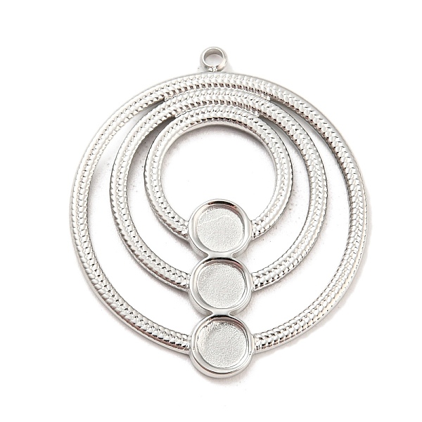 PandaHall 304 Stainless Steel Pendant Cabochon Settings, Triple Ring, Stainless Steel Color, Tray: 4mm, 29x25x1.5mm, Hole: 1.5mm 304...
PandaHall 304 Stainless Steel Pendant Cabochon Settings, Triple Ring, Stainless Steel Color, Tray: 4mm, 29x25x1.5mm, Hole: 1.5mm 304...
