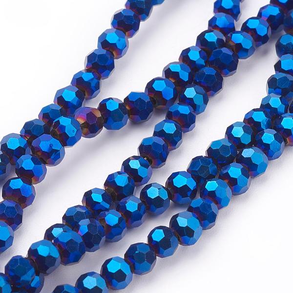 PandaHall Electroplate Glass Bead Strands, Faceted(32 Facets), Round, Blue Plated, 4mm, Hole: 0.5mm, about 100pcs/strand, 14.2 inch Glass...
PandaHall Electroplate Glass Bead Strands, Faceted(32 Facets), Round, Blue Plated, 4mm, Hole: 0.5mm, about 100pcs/strand, 14.2 inch Glass...
