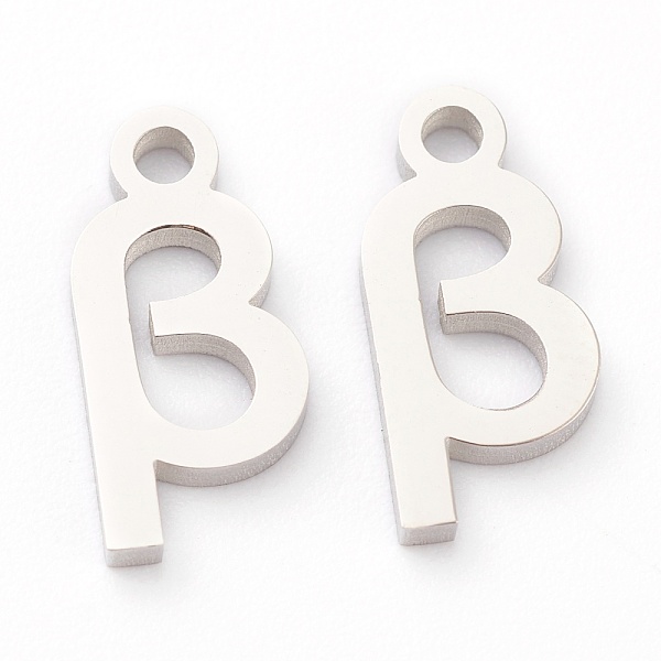 PandaHall 304 Stainless Steel Charms, Greek Alphabet, Stainless Steel Color, Letter.B, 12.5x6x1.5mm, Hole: 1.5mm 304 Stainless Steel Letter...
PandaHall 304 Stainless Steel Charms, Greek Alphabet, Stainless Steel Color, Letter.B, 12.5x6x1.5mm, Hole: 1.5mm 304 Stainless Steel Letter...
