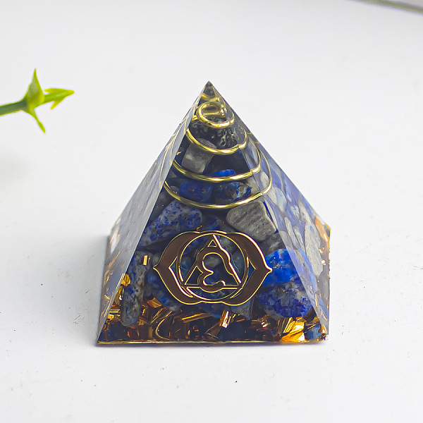 PandaHall Chakra Theme Orgonite Pyramid Resin Energy Generators, Reiki Natural Lapis Lazuli Chips Inside for Home Office Desk Decoration...
PandaHall Chakra Theme Orgonite Pyramid Resin Energy Generators, Reiki Natural Lapis Lazuli Chips Inside for Home Office Desk Decoration...