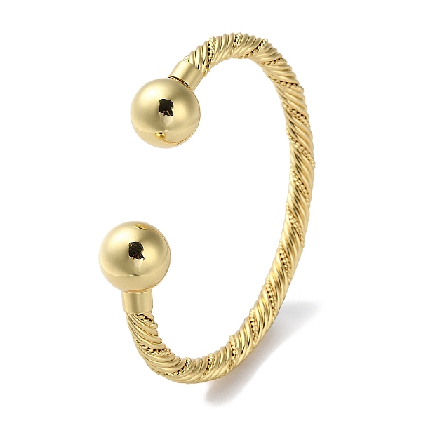 PandaHall Rack Plating Brass Cuff Bangles, Torque Bangles, Lead Free & Cadmium Free, Real 18K Gold Plated, Inner Diameter: 2-7/8x2-3/8 inch...
PandaHall Rack Plating Brass Cuff Bangles, Torque Bangles, Lead Free & Cadmium Free, Real 18K Gold Plated, Inner Diameter: 2-7/8x2-3/8 inch...