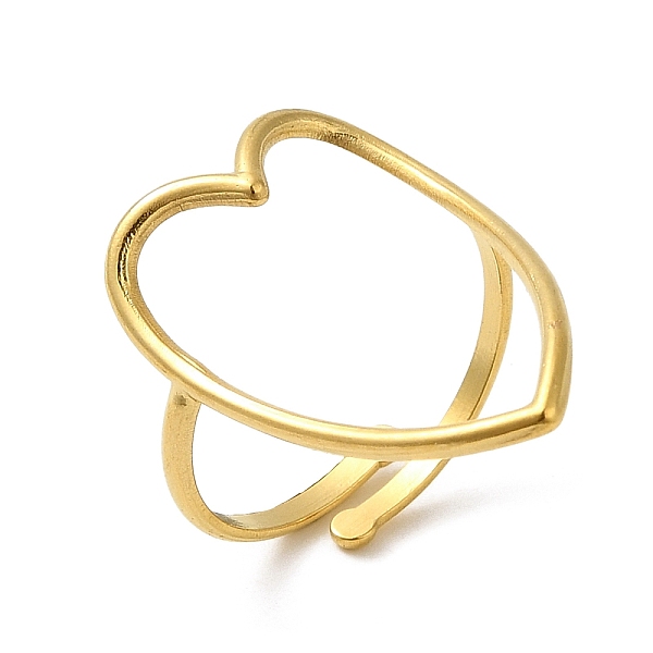 PandaHall 304 Stainless Steel Adjustable Rings, Hollow Heart, Golden, Inner Diameter: 17.2mm 304 Stainless Steel Heart
PandaHall 304 Stainless Steel Adjustable Rings, Hollow Heart, Golden, Inner Diameter: 17.2mm 304 Stainless Steel Heart