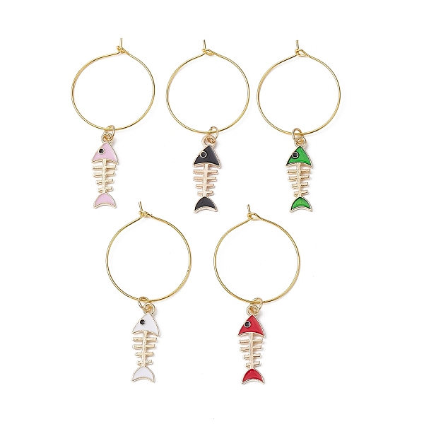 PandaHall Alloy Enamel Wine Glass Charms, with Brass Wine Glass Charm Rings, Mixed Color, 54mm Alloy Fish Multicolor
PandaHall Alloy Enamel Wine Glass Charms, with Brass Wine Glass Charm Rings, Mixed Color, 54mm Alloy Fish Multicolor