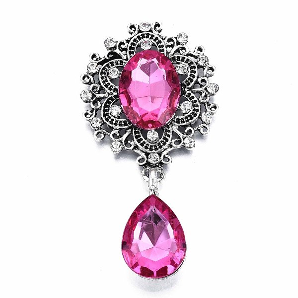 PandaHall Alloy Flat Back Cabochons, with Acrylic Rhinestones, Oval and Teardrop, Antique Silver, Faceted, Old Rose, 59x29x6mm Acrylic...
PandaHall Alloy Flat Back Cabochons, with Acrylic Rhinestones, Oval and Teardrop, Antique Silver, Faceted, Old Rose, 59x29x6mm Acrylic...