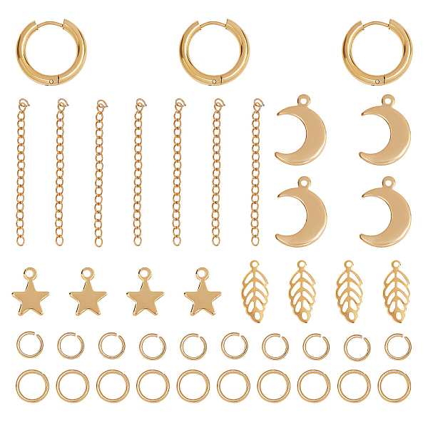 PandaHall Unicraftale DIY 304 Stainless Steel Earring Making Kits, include Huggie Hoop Earrings & Pendants & Jump Rings & Chain Extender...
PandaHall Unicraftale DIY 304 Stainless Steel Earring Making Kits, include Huggie Hoop Earrings & Pendants & Jump Rings & Chain Extender...