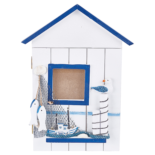 PandaHall Wood Mediterranean House Key Box, Colorful, 22x30cm Wood Building
PandaHall Wood Mediterranean House Key Box, Colorful, 22x30cm Wood Building