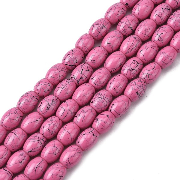 PandaHall Baking Painted Drawbench Glass Bead Strands, Oval, Camellia, 8x6~6.5mm, Hole: 1mm, about 100pcs/strand, 31.4 inch Glass Oval Pink
PandaHall Baking Painted Drawbench Glass Bead Strands, Oval, Camellia, 8x6~6.5mm, Hole: 1mm, about 100pcs/strand, 31.4 inch Glass Oval Pink