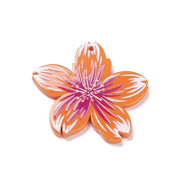 PandaHall Printed Opaque Acrylic Pendants, Flower, Orange, 35x37x2.5mm, Hole: 1.6mm Acrylic Flower Orange
PandaHall Printed Opaque Acrylic Pendants, Flower, Orange, 35x37x2.5mm, Hole: 1.6mm Acrylic Flower Orange