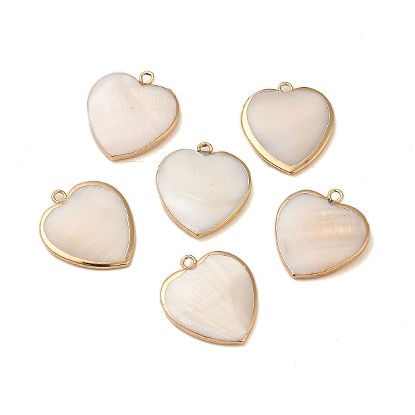 PandaHall Natural Freshwater Shell Pendants, Heart Charms with Golden Tone Brass Edge, WhiteSmoke, 23x20x3mm, Hole: 2mm Freshwater Shell..., White
PandaHall Natural Freshwater Shell Pendants, Heart Charms with Golden Tone Brass Edge, WhiteSmoke, 23x20x3mm, Hole: 2mm Freshwater Shell..., White