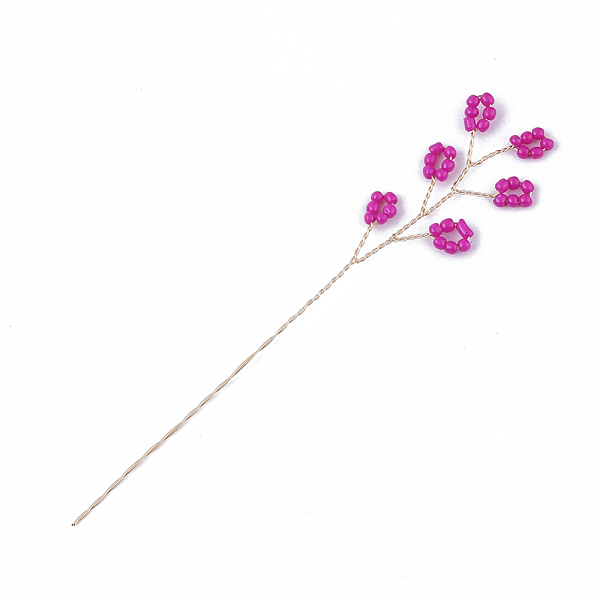 PandaHall Seed Beads and Brass Wire Wrapped Decoration, Artificial Flower Arrangement Design, For Bonsai Arts Home Display Decoration..., Pink
PandaHall Seed Beads and Brass Wire Wrapped Decoration, Artificial Flower Arrangement Design, For Bonsai Arts Home Display Decoration..., Pink