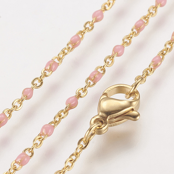 PandaHall 304 Stainless Steel Chain Necklaces, with Enamel Links, Golden, Mixed Color, 17.91 inch(45.5cm), 1.5~2mm 304 Stainless Steel..., Multicolor
PandaHall 304 Stainless Steel Chain Necklaces, with Enamel Links, Golden, Mixed Color, 17.91 inch(45.5cm), 1.5~2mm 304 Stainless Steel..., Multicolor