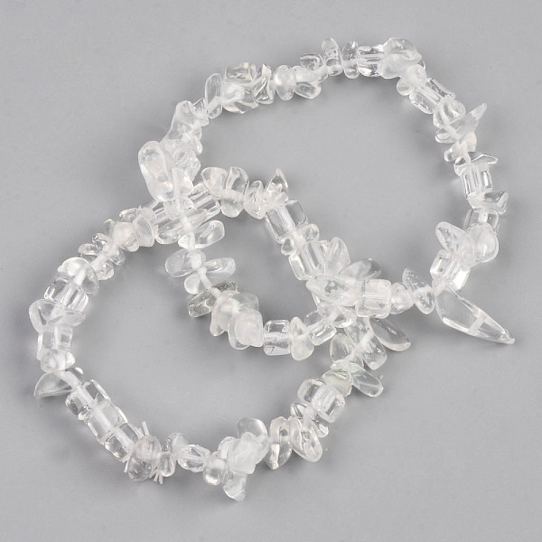 PandaHall Natural Quartz Crystal & Glass Beaded Stretch Bracelets, Chip, Inner Diameter: 1-3/4~2 inch(4.5~5cm) Quartz Crystal
PandaHall Natural Quartz Crystal & Glass Beaded Stretch Bracelets, Chip, Inner Diameter: 1-3/4~2 inch(4.5~5cm) Quartz Crystal