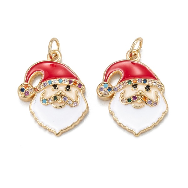PandaHall Christmas Themed Brass Micro Pave Cubic Zirconia Pendants, with Enamel and Jump Ring, Long-Lasting Plated, Santa Claus, Real 18K...
PandaHall Christmas Themed Brass Micro Pave Cubic Zirconia Pendants, with Enamel and Jump Ring, Long-Lasting Plated, Santa Claus, Real 18K...