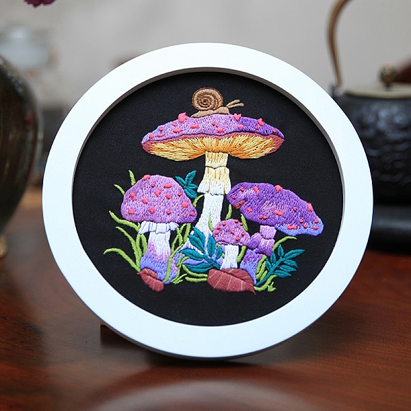 PandaHall DIY Mushroom Pattern Embroidery Starter Kits, including Bamboo Embroidery Hoop, Canvas, Thread, Sewing Needle, Colorful, 0.3~0.4mm...
PandaHall DIY Mushroom Pattern Embroidery Starter Kits, including Bamboo Embroidery Hoop, Canvas, Thread, Sewing Needle, Colorful, 0.3~0.4mm...