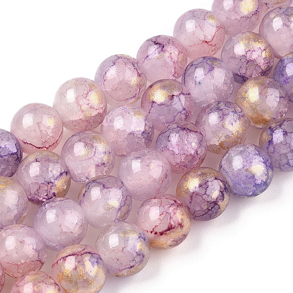 PandaHall Baking Painted Crackle Glass Bead Strands, with Gold Powder, Round, Plum, 6mm, Hole: 1.2mm, about 147pcs/strand, 31.10 inch(79cm)..., Purple
PandaHall Baking Painted Crackle Glass Bead Strands, with Gold Powder, Round, Plum, 6mm, Hole: 1.2mm, about 147pcs/strand, 31.10 inch(79cm)..., Purple