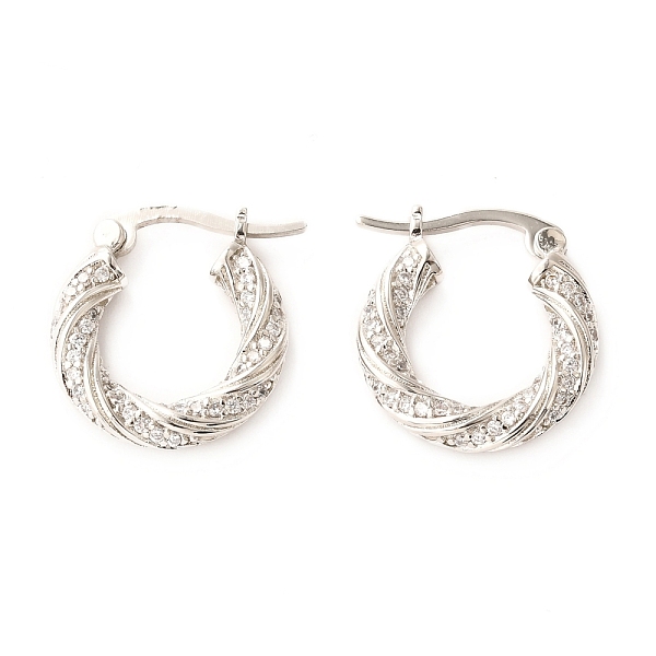 PandaHall Brass Micro Pave Cubic Zirconia Hoop Earrings, Long-Lasting Plated, Ring, Real Platinum Plated, 17x16x3mm, Pin: 0.6mm Cubic..., Clear
PandaHall Brass Micro Pave Cubic Zirconia Hoop Earrings, Long-Lasting Plated, Ring, Real Platinum Plated, 17x16x3mm, Pin: 0.6mm Cubic..., Clear