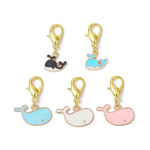 PandaHall Whale Alloy Enamel Pendant Decoration, with Lobster Claw Clasps, Mixed Color, 27.5~30mm Alloy+Enamel Whale Multicolor
PandaHall Whale Alloy Enamel Pendant Decoration, with Lobster Claw Clasps, Mixed Color, 27.5~30mm Alloy+Enamel Whale Multicolor