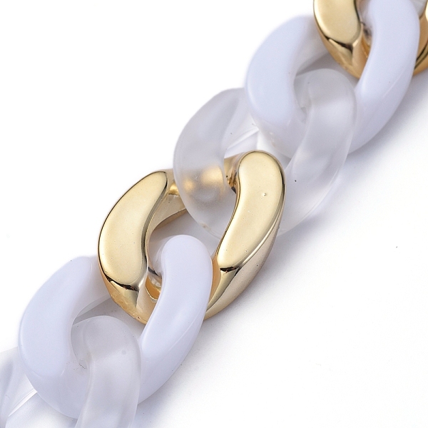 PandaHall Handmade Acrylic Curb Chains, with CCB Plastic Linking Rings, Oval, for Jewelry Making, Golden, Clear, Link: 30x21x6mm, 39.37 inch...
PandaHall Handmade Acrylic Curb Chains, with CCB Plastic Linking Rings, Oval, for Jewelry Making, Golden, Clear, Link: 30x21x6mm, 39.37 inch...