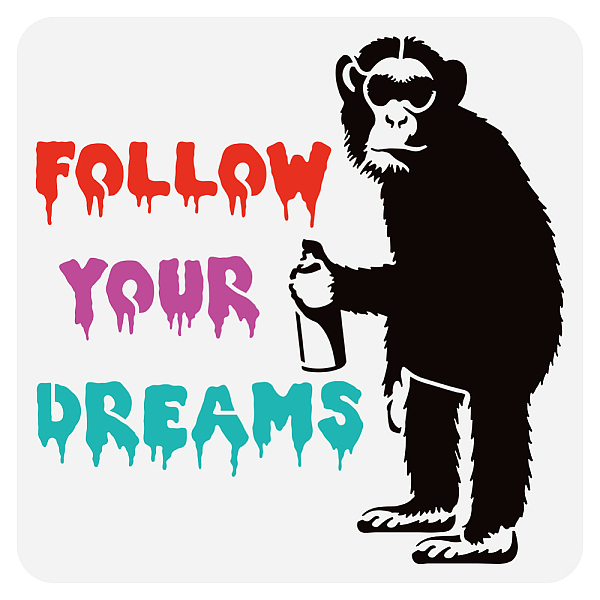 PandaHall PET Hollow Out Drawing Painting Stencils, for DIY Scrapbook, Photo Album, Orangutan, 30x30cm Plastic Orangutan
PandaHall PET Hollow Out Drawing Painting Stencils, for DIY Scrapbook, Photo Album, Orangutan, 30x30cm Plastic Orangutan
