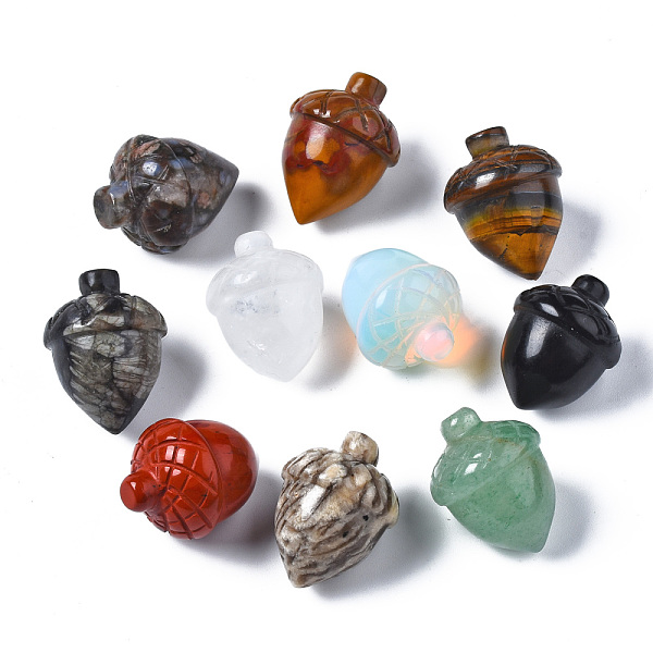 PandaHall Natural Mixed Stone Display Decorations, Acorn, 25~28x20~21mm Mixed Stone Others
PandaHall Natural Mixed Stone Display Decorations, Acorn, 25~28x20~21mm Mixed Stone Others