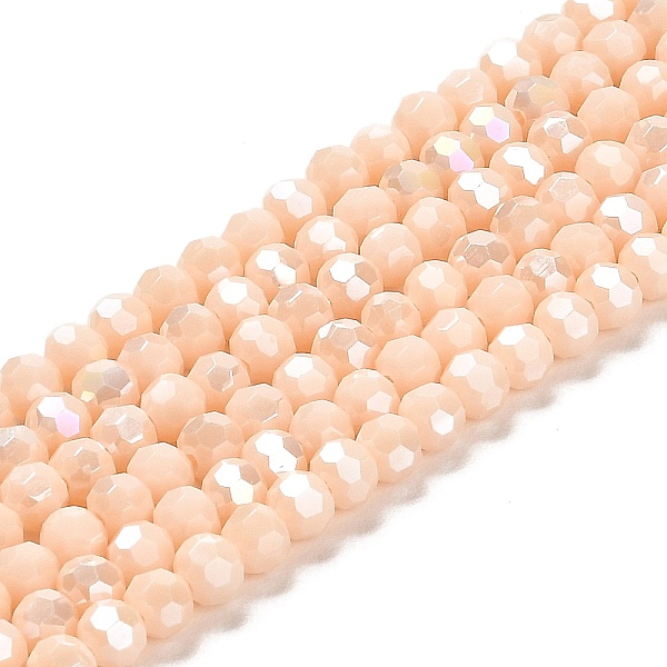 PandaHall Opaque Glass Beads Stands, AB Color, Faceted(32 Facets), Round, Beige, 4.5x4mm, Hole: 1mm, about 87~93pcs/strand, 32~33cm Glass..., Yellow
PandaHall Opaque Glass Beads Stands, AB Color, Faceted(32 Facets), Round, Beige, 4.5x4mm, Hole: 1mm, about 87~93pcs/strand, 32~33cm Glass..., Yellow