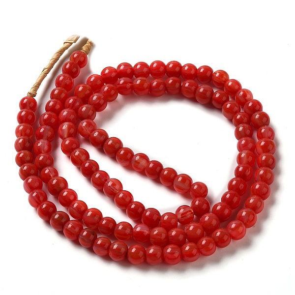 PandaHall Handmade Nepalese Lampwork Beads, Round, Red, 7~7.5x6~6.5mm, Hole: 1.2mm, about 102~104pcs/strand, 25.59~26.38''(65~67cm) Lampwork...
PandaHall Handmade Nepalese Lampwork Beads, Round, Red, 7~7.5x6~6.5mm, Hole: 1.2mm, about 102~104pcs/strand, 25.59~26.38''(65~67cm) Lampwork...