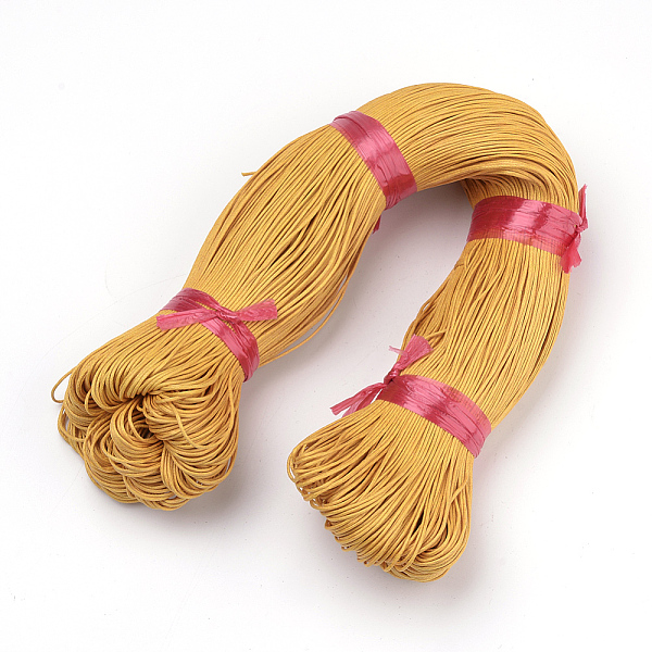 PandaHall Waxed Cotton Cord, Goldenrod, 1.5mm, about 360yard/bundle(330m/bundle) Waxed Cotton Cord Round Gold
PandaHall Waxed Cotton Cord, Goldenrod, 1.5mm, about 360yard/bundle(330m/bundle) Waxed Cotton Cord Round Gold
