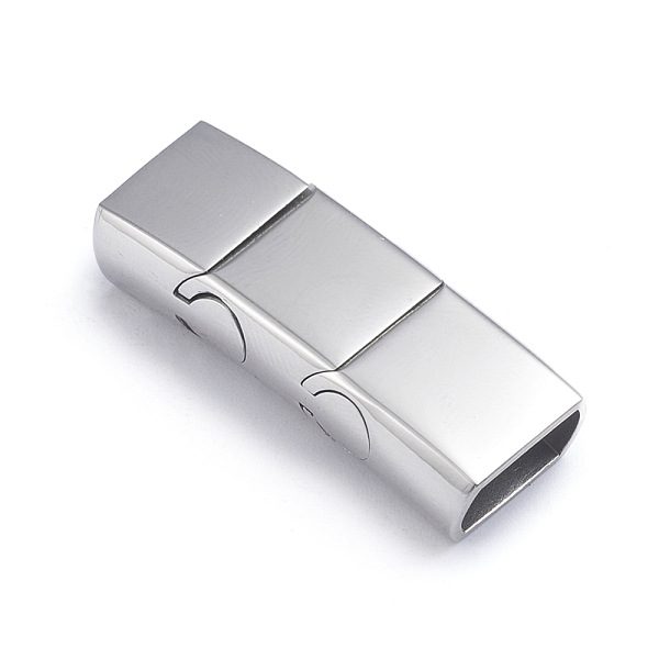 PandaHall Retro 304 Stainless Steel Magnetic Clasps with Glue-in Ends, Rectangle, Stainless Steel Color, 35.5x13.5x8mm, Hole: 6x11mm 304...
PandaHall Retro 304 Stainless Steel Magnetic Clasps with Glue-in Ends, Rectangle, Stainless Steel Color, 35.5x13.5x8mm, Hole: 6x11mm 304...