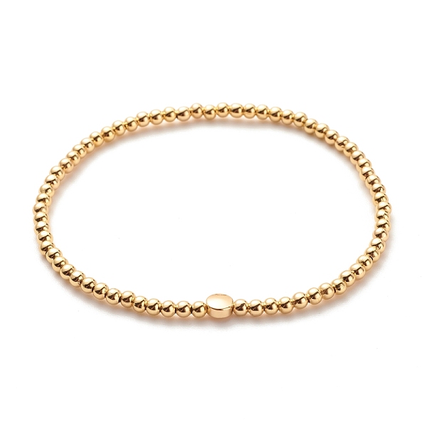 PandaHall Brass Round Beaded Stretch Bracelet with Flat Round for Women, Golden, Inner Diameter: 2-1/4 inch(5.7cm) Brass
PandaHall Brass Round Beaded Stretch Bracelet with Flat Round for Women, Golden, Inner Diameter: 2-1/4 inch(5.7cm) Brass