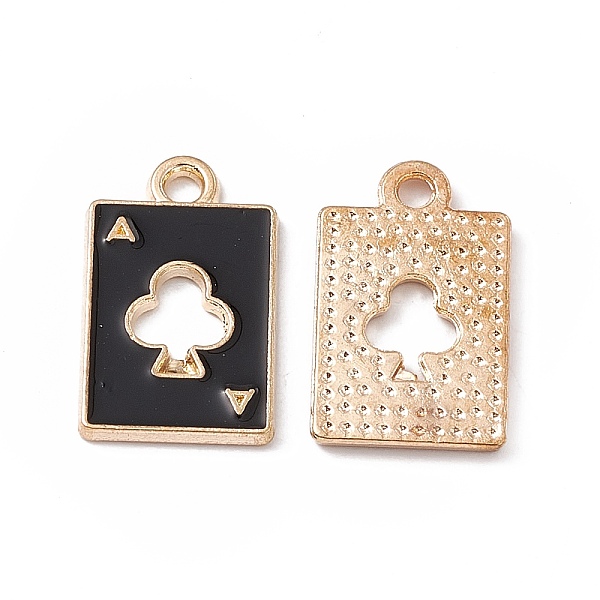 PandaHall Alloy Pendant, with Enamel, Rectangle with Ace of Spades Charm, Golden, Black, 18x11x1mm, Hole: 1.8mm Alloy+Enamel Rectangle Black
PandaHall Alloy Pendant, with Enamel, Rectangle with Ace of Spades Charm, Golden, Black, 18x11x1mm, Hole: 1.8mm Alloy+Enamel Rectangle Black