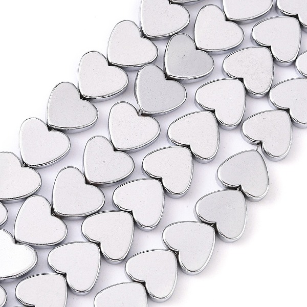 PandaHall Non-magnetic Synthetic Hematite Beads Strands, Grade A, Heart, Platinum Plated, 8x8x2mm, Hole: 1mm, 50pcs/strand, 15.5 inch...
PandaHall Non-magnetic Synthetic Hematite Beads Strands, Grade A, Heart, Platinum Plated, 8x8x2mm, Hole: 1mm, 50pcs/strand, 15.5 inch...