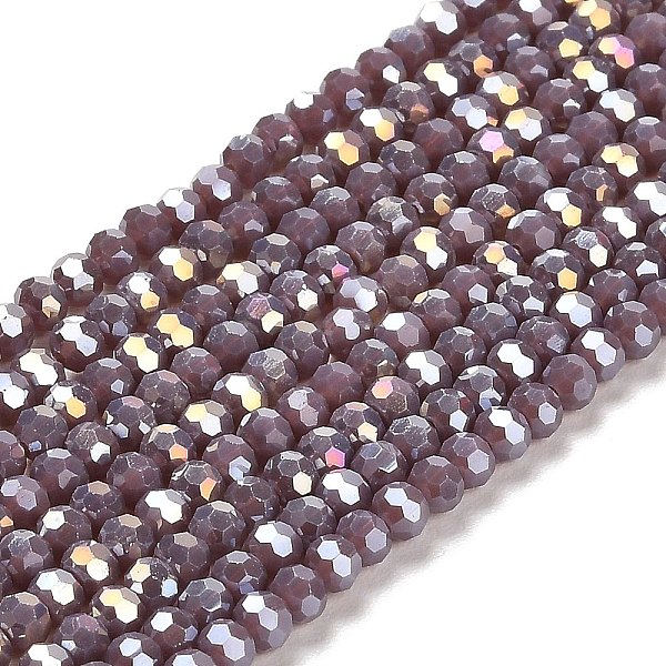 PandaHall Opaque Glass Beads Stands, AB Color, Faceted(32 Facets), Round, Rosy Brown, 3.5x3mm, Hole: 1mm, about 163~166pcs/strand, 50~51cm...
PandaHall Opaque Glass Beads Stands, AB Color, Faceted(32 Facets), Round, Rosy Brown, 3.5x3mm, Hole: 1mm, about 163~166pcs/strand, 50~51cm...