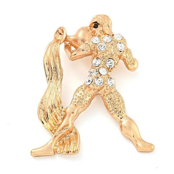 PandaHall Golden Zinc Alloy with Rhinestone Brooches, Twelve Constellations, Pisces, 53x41x13mm Alloy+Rhinestone Pisces
PandaHall Golden Zinc Alloy with Rhinestone Brooches, Twelve Constellations, Pisces, 53x41x13mm Alloy+Rhinestone Pisces