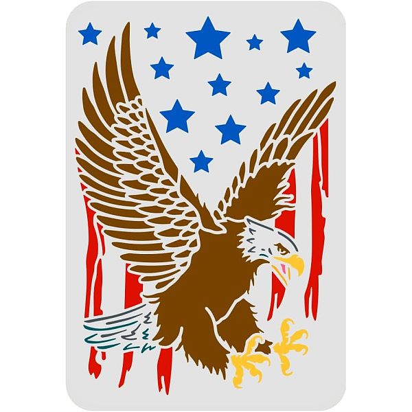 PandaHall FINGERINSPIRE Eagle Stencil 29.7x21cm Eagle Flag Stencil For Painting Reusable Eagle Pattern Drawing Stencil Eagle DIY Craft...
PandaHall FINGERINSPIRE Eagle Stencil 29.7x21cm Eagle Flag Stencil For Painting Reusable Eagle Pattern Drawing Stencil Eagle DIY Craft...