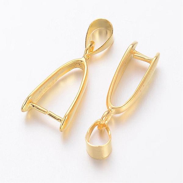 PandaHall Brass Ice Pick Pinch Bails, Pendant Bails, Cadmium Free & Nickel Free & Lead Free, Golden, 19x7x4mm, Hole: 4mm Brass
PandaHall Brass Ice Pick Pinch Bails, Pendant Bails, Cadmium Free & Nickel Free & Lead Free, Golden, 19x7x4mm, Hole: 4mm Brass