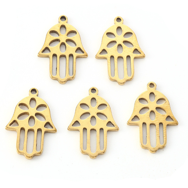 PandaHall Religion Theme, Vacuum Plating 201 Stainless Steel Pendants, Laser Cut, Hamsa Hand/Hand of Fatima/Hand of Miriam, Golden...
PandaHall Religion Theme, Vacuum Plating 201 Stainless Steel Pendants, Laser Cut, Hamsa Hand/Hand of Fatima/Hand of Miriam, Golden...
